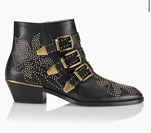 Susanna studded leather ankle - studded,