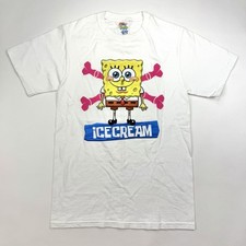 SPONGEBOB X ICE CREAM BBC T Shirt Billionaire Boys Club White SpongeBob Sz S