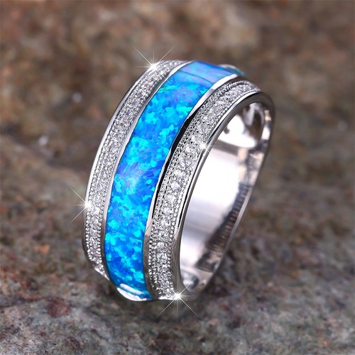Stylish blue fire opal stone - fire,