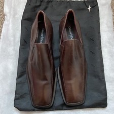 Cesare Paciotti Brown Leather Lens Shoes UK Size 5.5