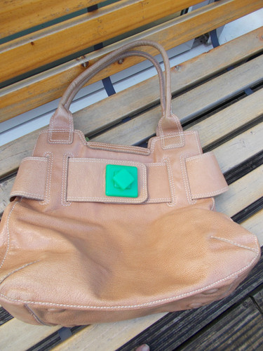 Vintage orla kiely tan - orla, leather