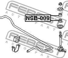 Rubber bushing NSB-009 FEBEST for NISSAN HYUNDAI INFINITI MAZDA