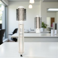 Rotating Hair Dryer 2-in-1  Round Hot Air Spin 2 Brushes Blow Volumizer Gift