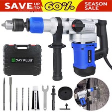 5000W Electric Rotary Jack Hammer Drill Demolition Breaker SDS Plus Bits Chisel