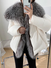Winter Jacket Women Real Fur