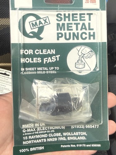 Brand new sheet metal punch - brand,
