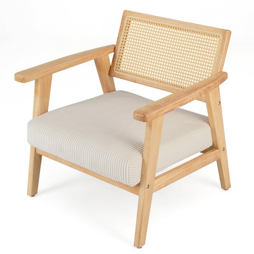 Corduroy accent chair - chair, padded