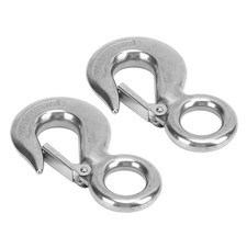 2pcs 1.5 Tons Eye Slip Hook