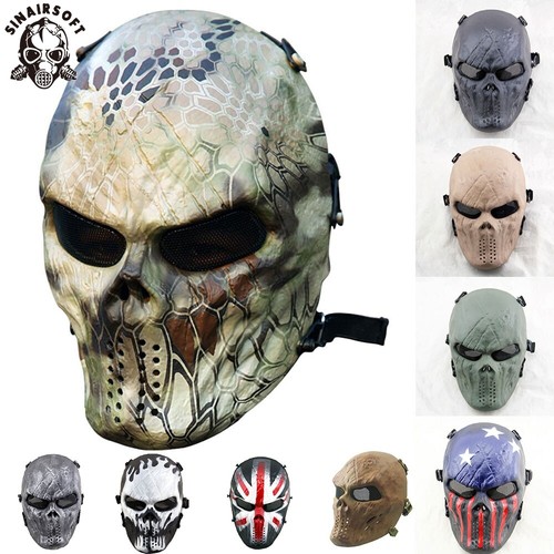 Skull ghost full face mask - skull,