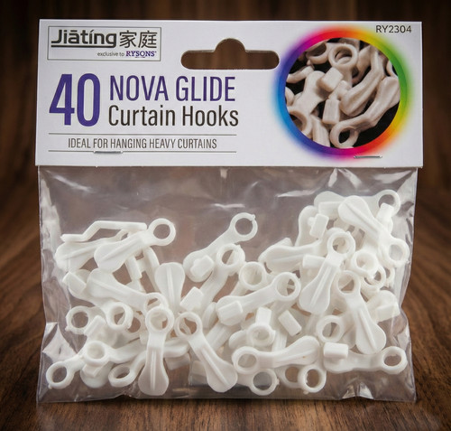 White nova tracked curtain - nova,