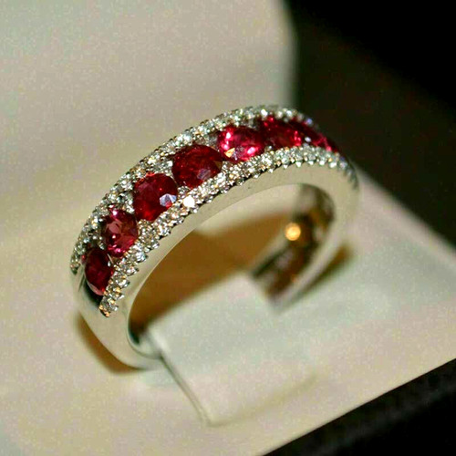 Round cut ruby diamond - 1.50,