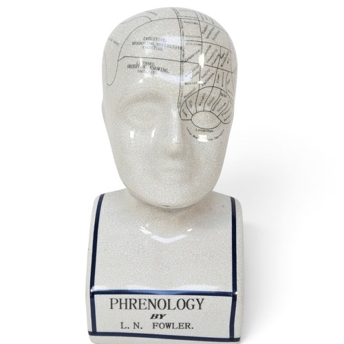 Fowler phrenology head - l.n.,