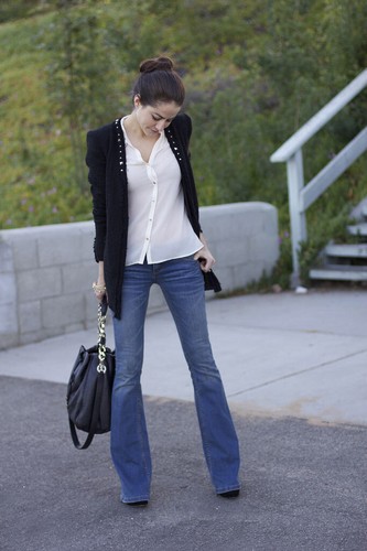 A406 zara blazer boucle tweed - zara,