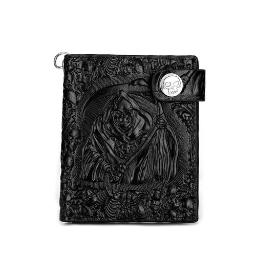 Men leather wallet devil - leather,