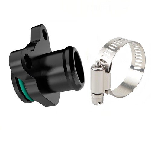 Aluminum coolant port flange - aluminum,