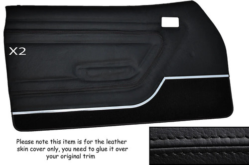 Black stitch front door - 2x,