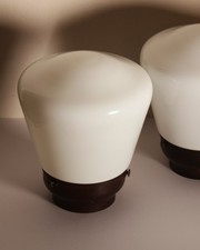 x1, Vintage GEC Bakelite and Milk glass Ceiling Light, 2 available, ready to fit