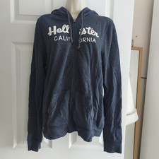 Hollister Blue Marl Zip Up