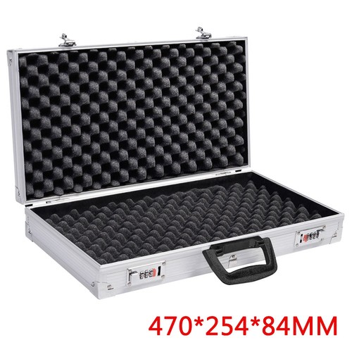 Aluminium pistol gun case - aluminium,