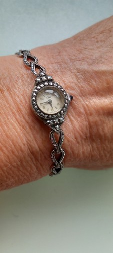 Vintage silver marcasite - silver,