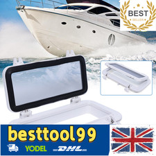 ABS Boat Yacht Porthole Window Hole Portlight Hatch Black + White