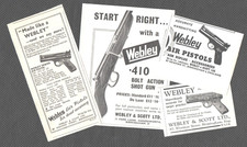 WEBLEY AIR PISTOLS & SHOT GUN