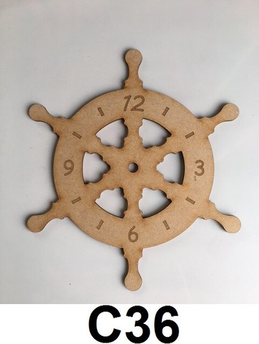 Ship wheel clock face 225mm - ship,