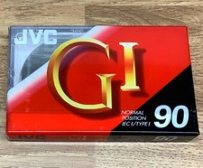 JVC GI 90 Ferric Blank Audio Cassette 90 Minute Tape New Sealed Stock
