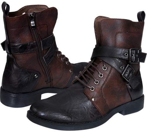 Mens punk rock goth elmo - punk, ankle