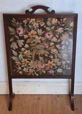 Vintage Wood Fire Screen Guard