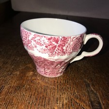 Enoch Woods Ware Red Pink English Scenery Tea Cup Price is per Cup