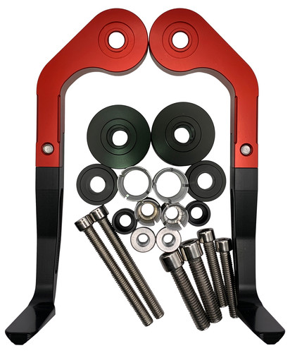 Red brake lever guards - , for