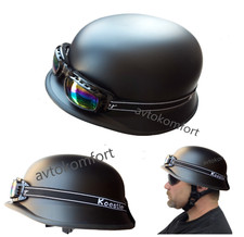 Motorcycle Helmet German Military Style Army Bike Retro WWII Chopper Cruiser
