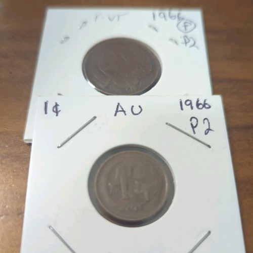 1966 australian 2 cent - &,