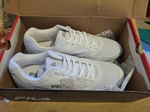 White new fila - white, trainers