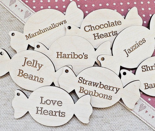 Wooden engraved sweet - wooden,