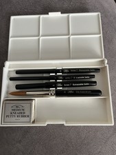 RARE WINSOR & NEWTON travelling Watercolour  brushes  series7 Kolinsky Sable ￼
