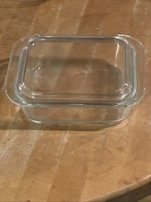Vintage Clear Pyrex With Lid Casserole Dish 603-B Lid 603-C Cottage Core, Granny
