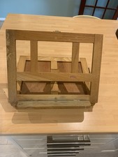 Wooden Tabletop Portable art and craft easel storage box with handle & drawer.