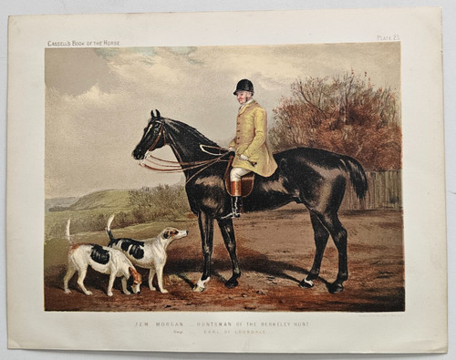 1876 antique fox hunting horse - antique,