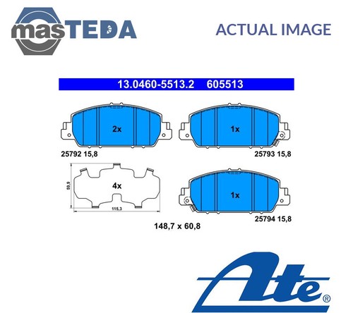 130460 55132 brake pads set - 130460-55132,