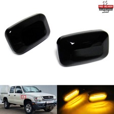 2x Black Side Indicator LED