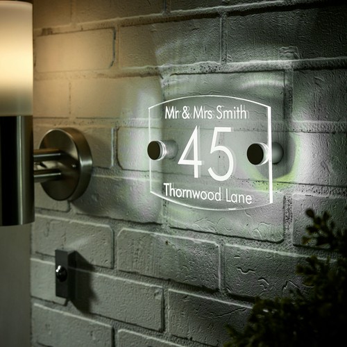 Illuminated house signs - house,