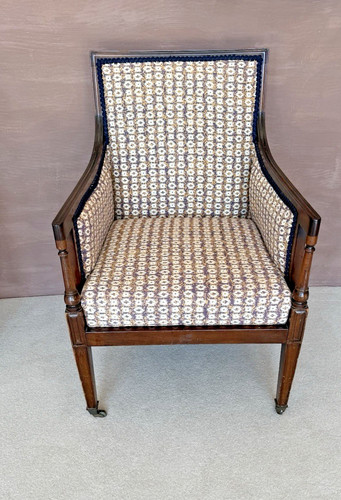 Edwardian mahogany bergere - edwardian,