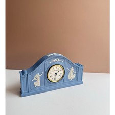 Vintage Wedgwood Jasperware Clock | Blue Dancing Hours | Mantle  Neoclassical