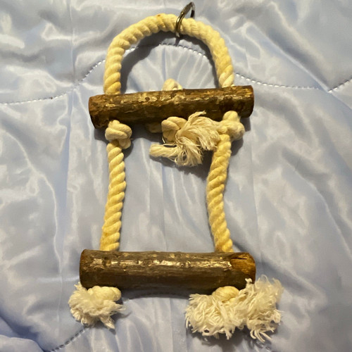 Wooden bird swing rope ladder - wooden,