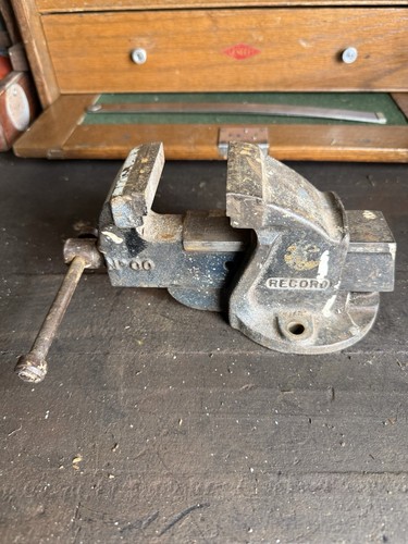 Vintage bench vice record - vice,
