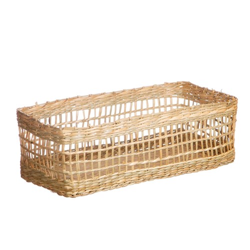 Rectangular seagrass basket - rectangular,
