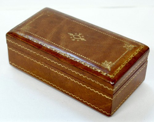 Vintage italian gold tooled - italian,