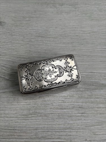 Silver victorian antique snuff - victorian,